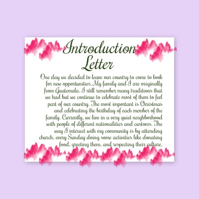 Introduction letter