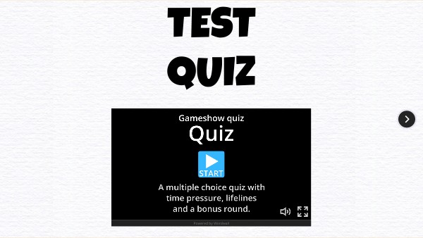 TEST QUIZ