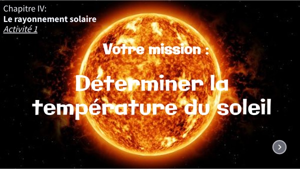 Copie - La temperature du soleil 2024