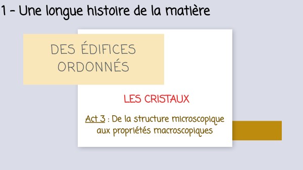Comment Expliquer Les Propriétés Macroscopiques D'un Cristal