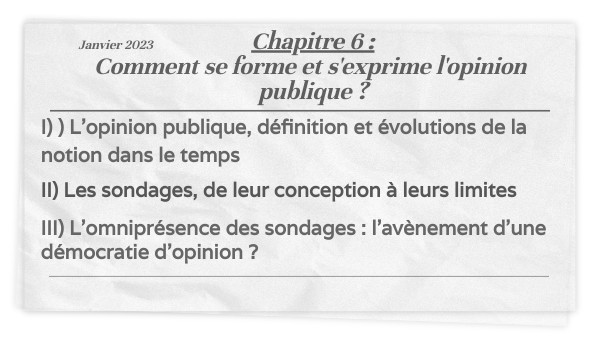 chapitre - opinion publique | Genially