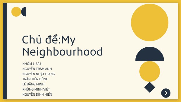 Copy - My Neighbourhood