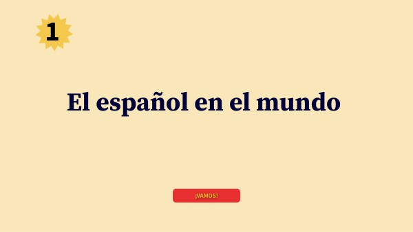 2DE El español en el mundo
