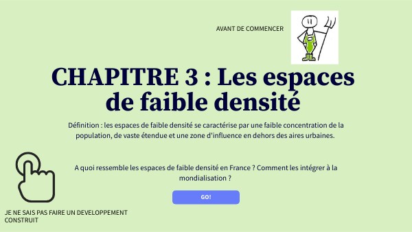 3e - ESPACES FAIBLE DENSIT | Genially