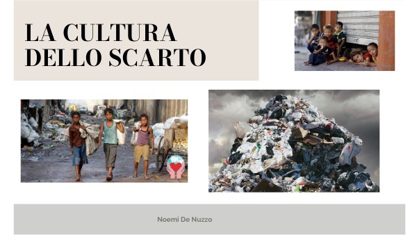 la cultura dello scarto