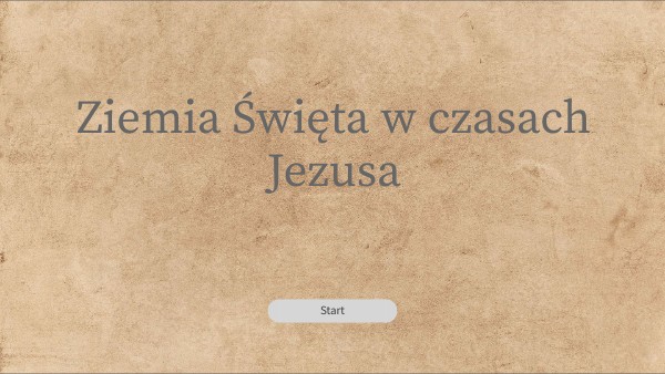 Ziemia Święta w czasach Jezusa
