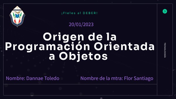 Origen de la Programación Orientada a Objetos | Genially