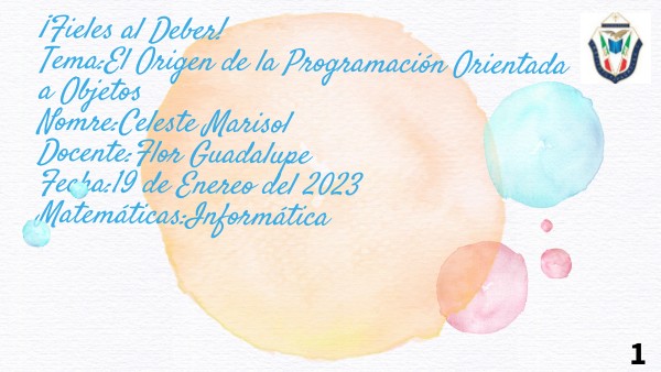 el Origen de la Programación Orientada a Objetos | Genially