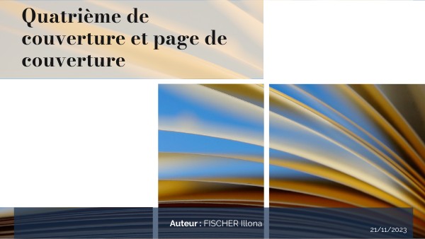 La quatrième de couverture et la page de couverture