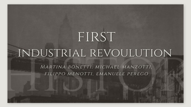 first industrial revolution