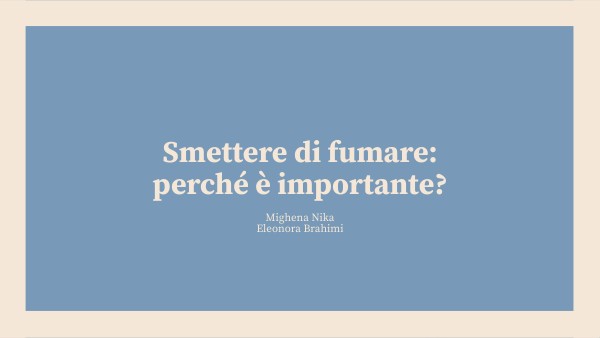 I DANNI DEL FUMO