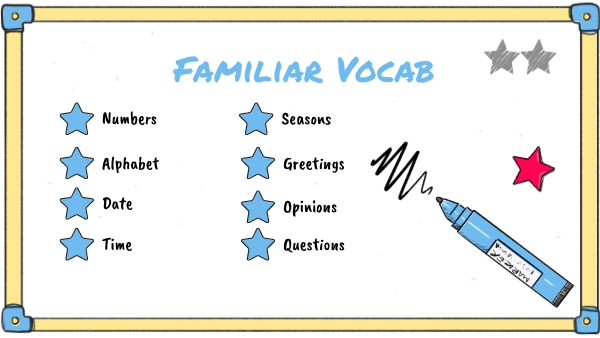 Familiar Vocab
