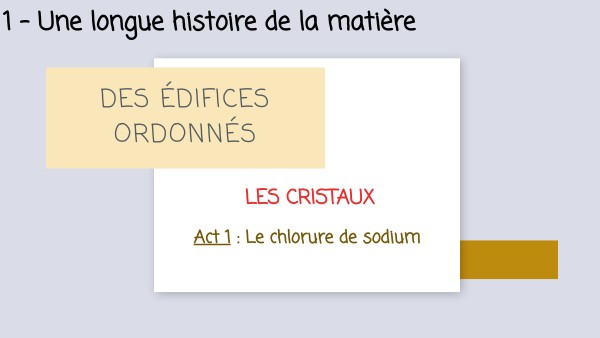 Le chlorure de sodium
