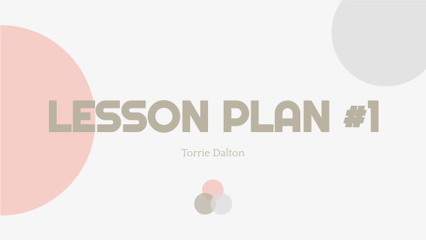 Lesson Plan #1 | Genially
