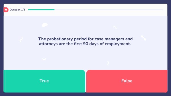 TRUE OR FALSE-Probationary Periods | Genially