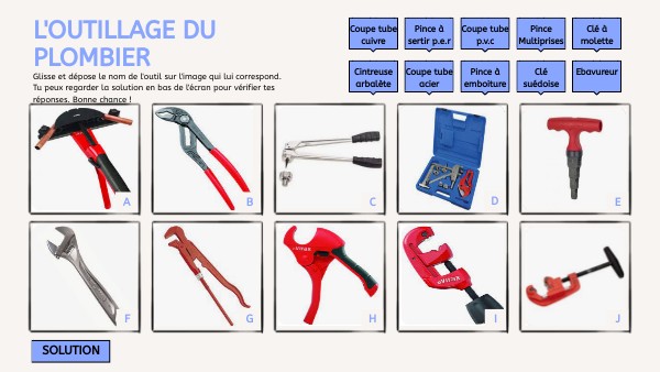 Clef Outil à main Accessoire de plomberie Pour visser une grande pièce comme un écrou Forme