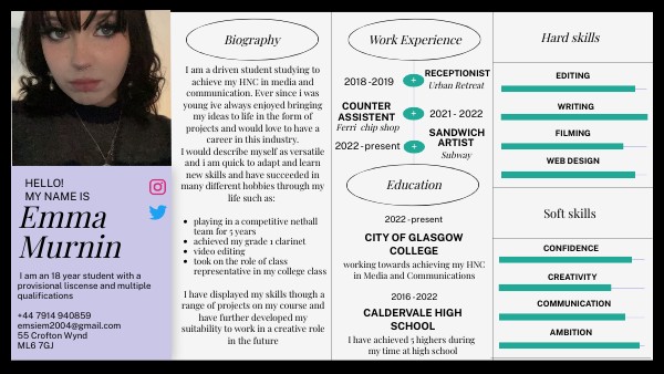 CV INFOGRAPHIC DATA