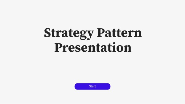 Strategy Pattern | Genially