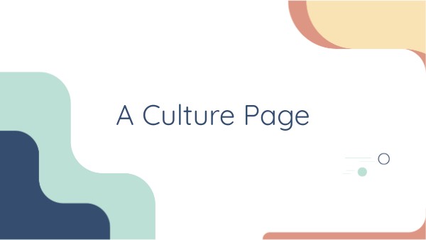 A Culture Page