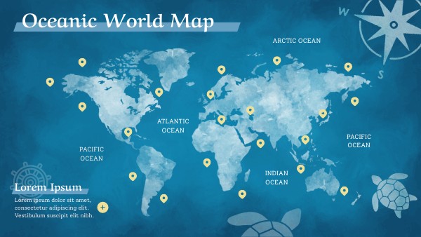 OCEANIC WORLD MAP