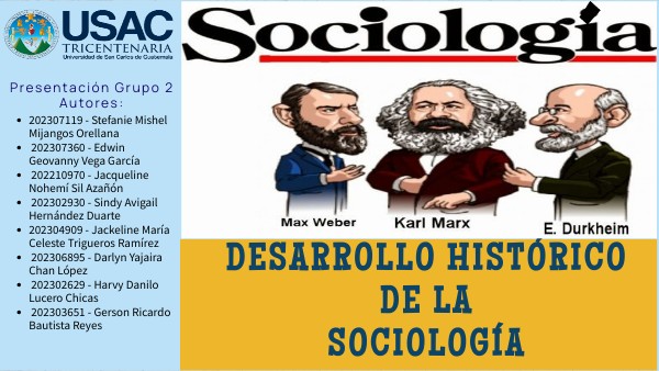 Desarrollo histórico de la sociología | Genially