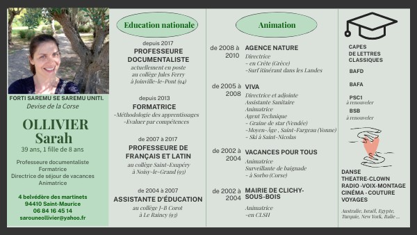 CV infographique | Genially