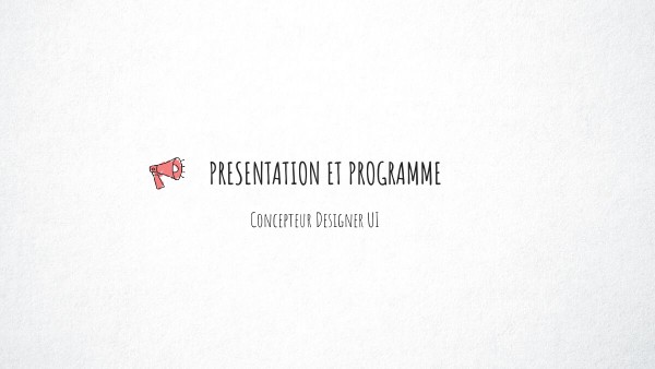 Programme CDUI