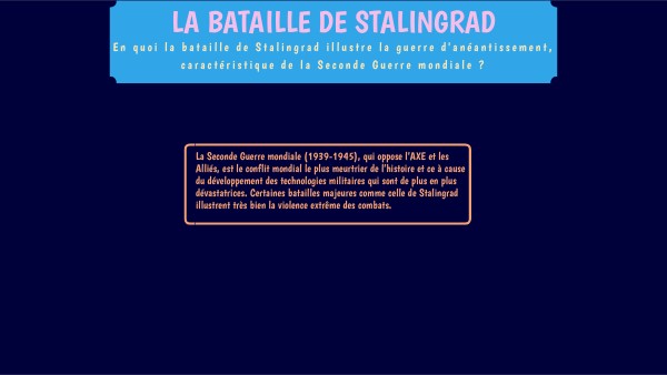 La Bataille de Stalingrad | Genially