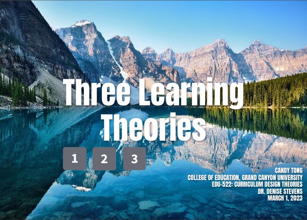 Learning Theories: Part 1