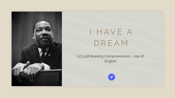 LCL338 I had a dream (Reading + Use of English) | Genially