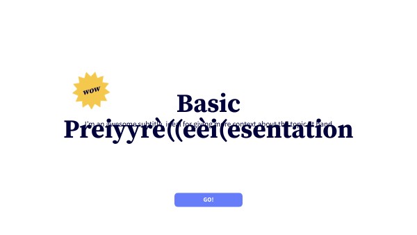 BASIC PRESENTATION
