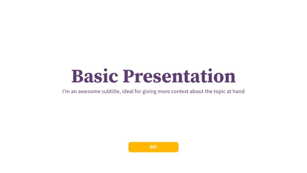 BASIC PRESENTATION