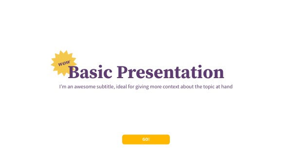 BASIC PRESENTATION | Genially