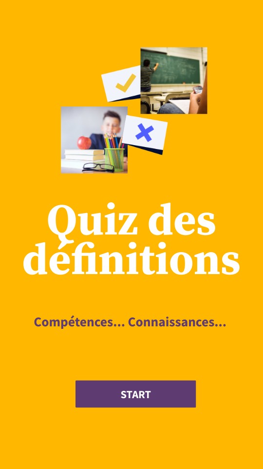Quiz sur les défintions | Genially