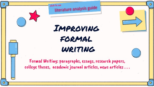 Improving Formal Writing for Beginners_Teacher Copy | Genially