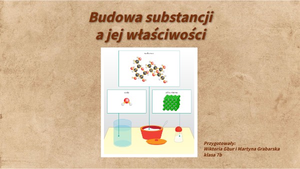 Budowa substancji, a jej właściwości | Genially