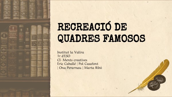 CI- RECREACIÓ QUADRES (ments creatives)) | Genially