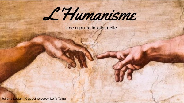 L'humanisme, une rupture intellectuelle