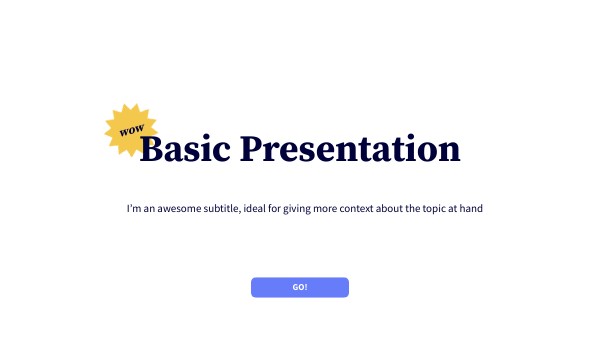 BASIC PRESENTATION