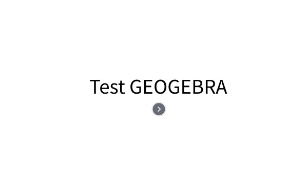Test geogebra