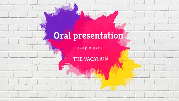 Oral presentation simple past | Genially