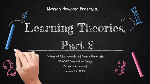 Learning Theories, Part 2