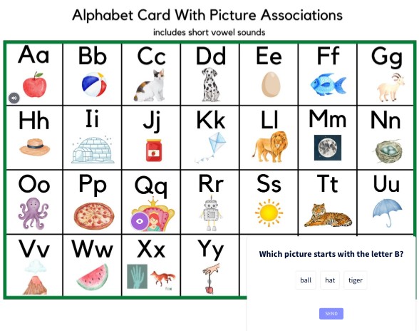Interactive image ABC