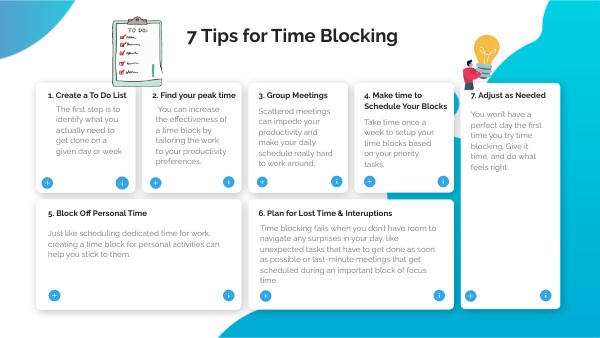Time Blocking Tips | Genially