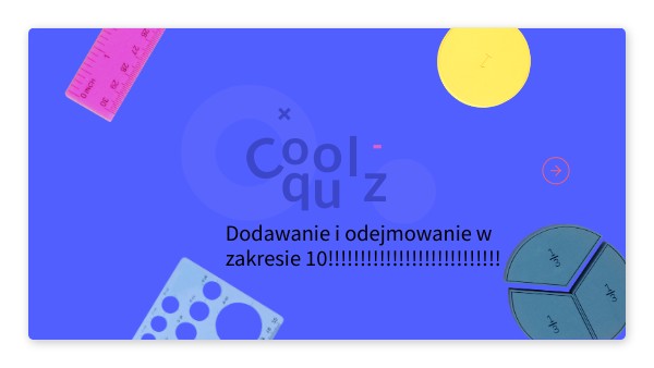 Cool math quiz | Genially