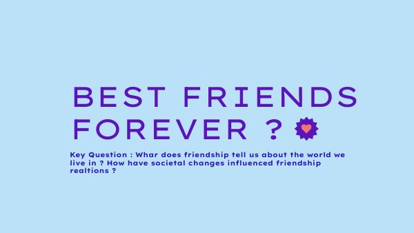 PORTFOLIO : BEST FRIENDS FOREVER ? | Genially