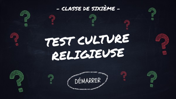 Test culture religieuse | Genially