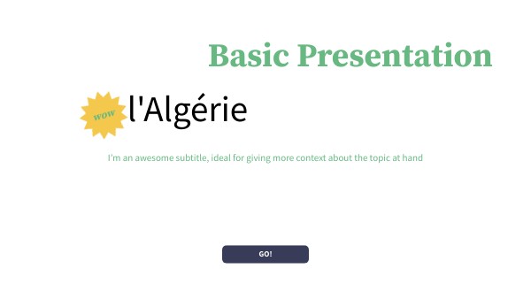BASIC PRESENTATION