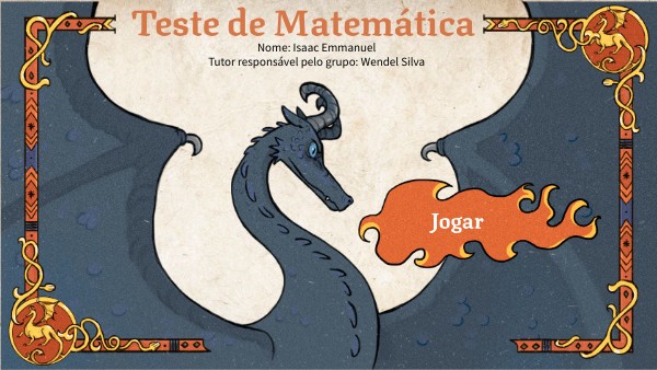 Teste de matemática