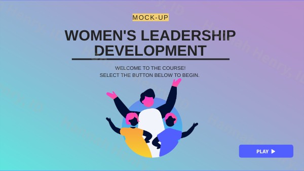 MOCK-UP Women's Leadership Development eLearning Training